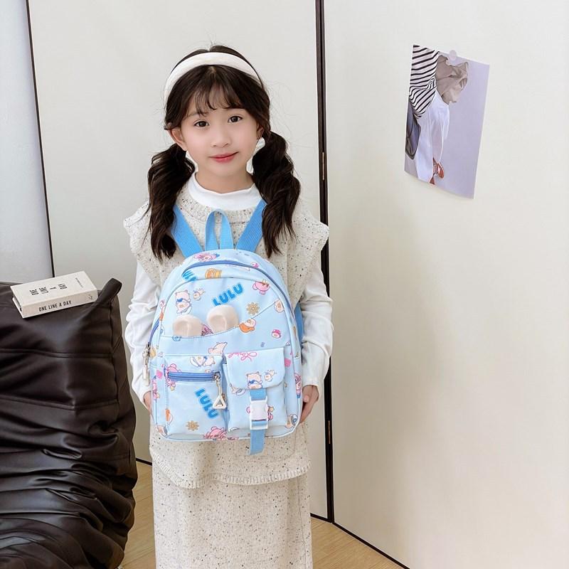 Popular Children'S Backpack Cartoon Cute Foreign Style Print Boys And Girls Backpack Primary School Bag Tide