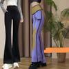 Thick Winter Pants for Women with Fleece Lining, High Waist Warm  Flare Leg Design