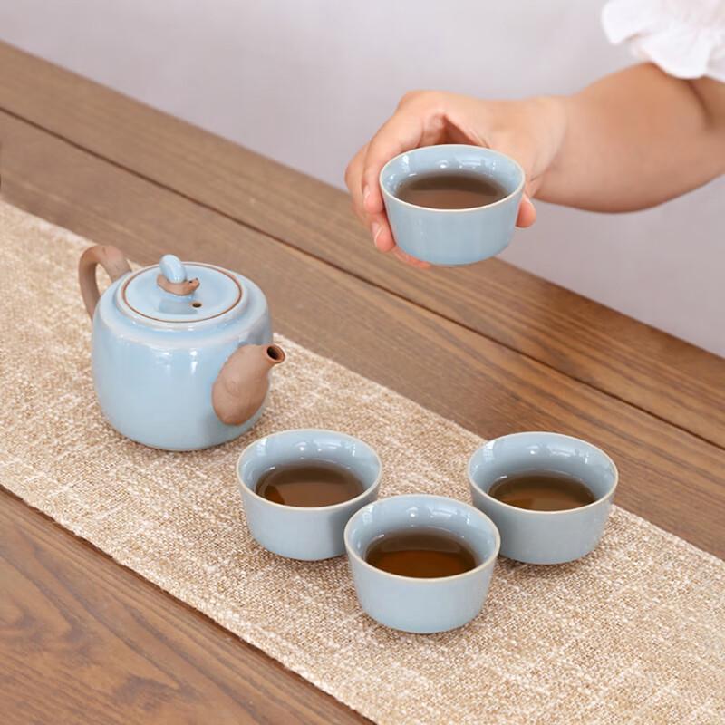 Bafangli 5-Piece Travel Ceramic Tea Set