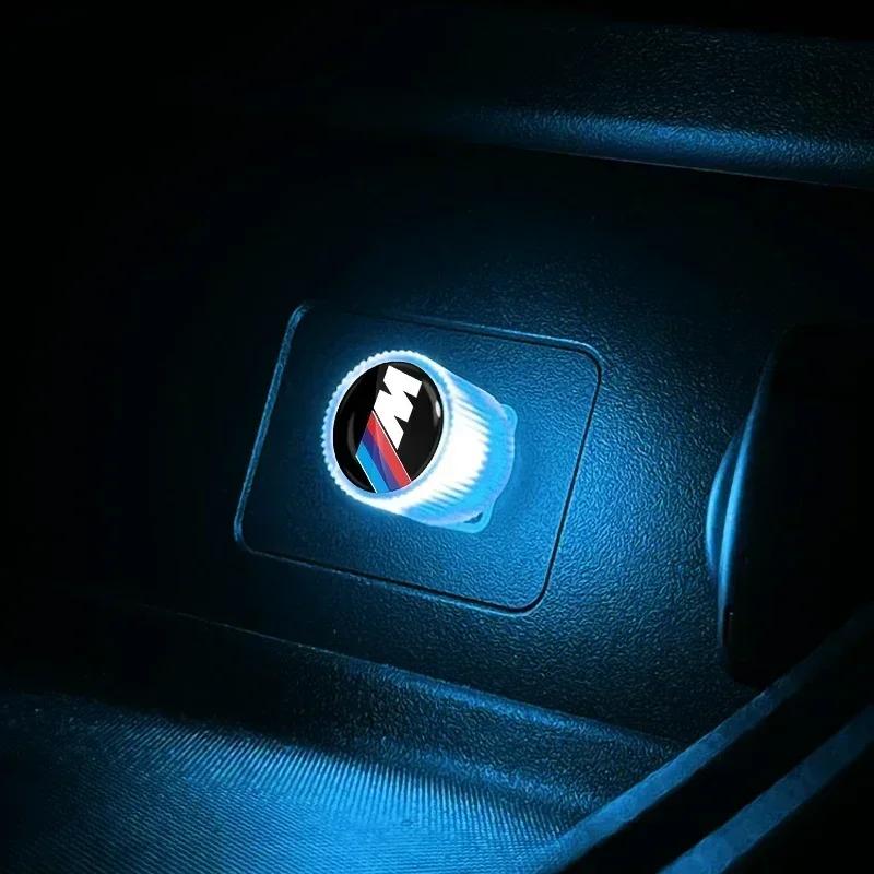 USB Auto LED Licht Auto Innenraum Ambiente Licht Auto Emblem Für Bmw M3 M4 M5 M6 F20 F30 G20 F31 F11 X3 F25 X4 I3 1 3 5 Serie