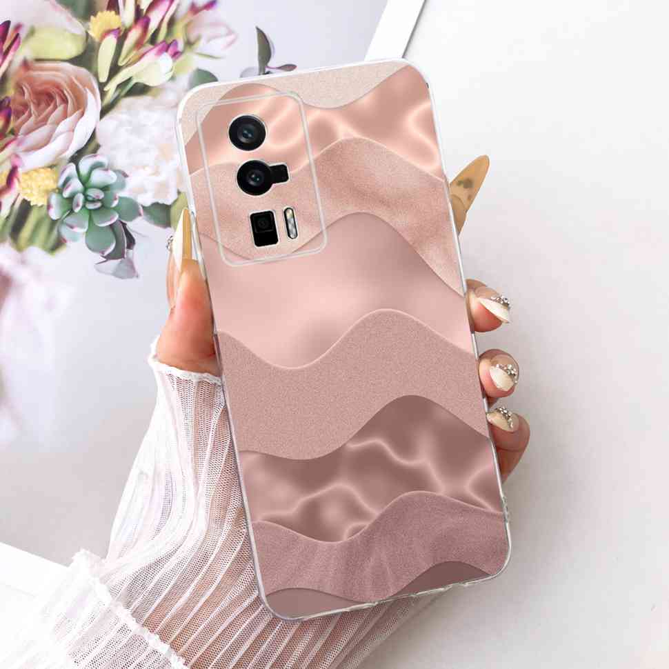 Für Redmi K60 k 60 5G Hülle Einfaches Cartoon-Design Silikon TPU Rückabdeckung Für Redmi K60 Pro 5G 22127RK46C Handy-Schutzhüllen