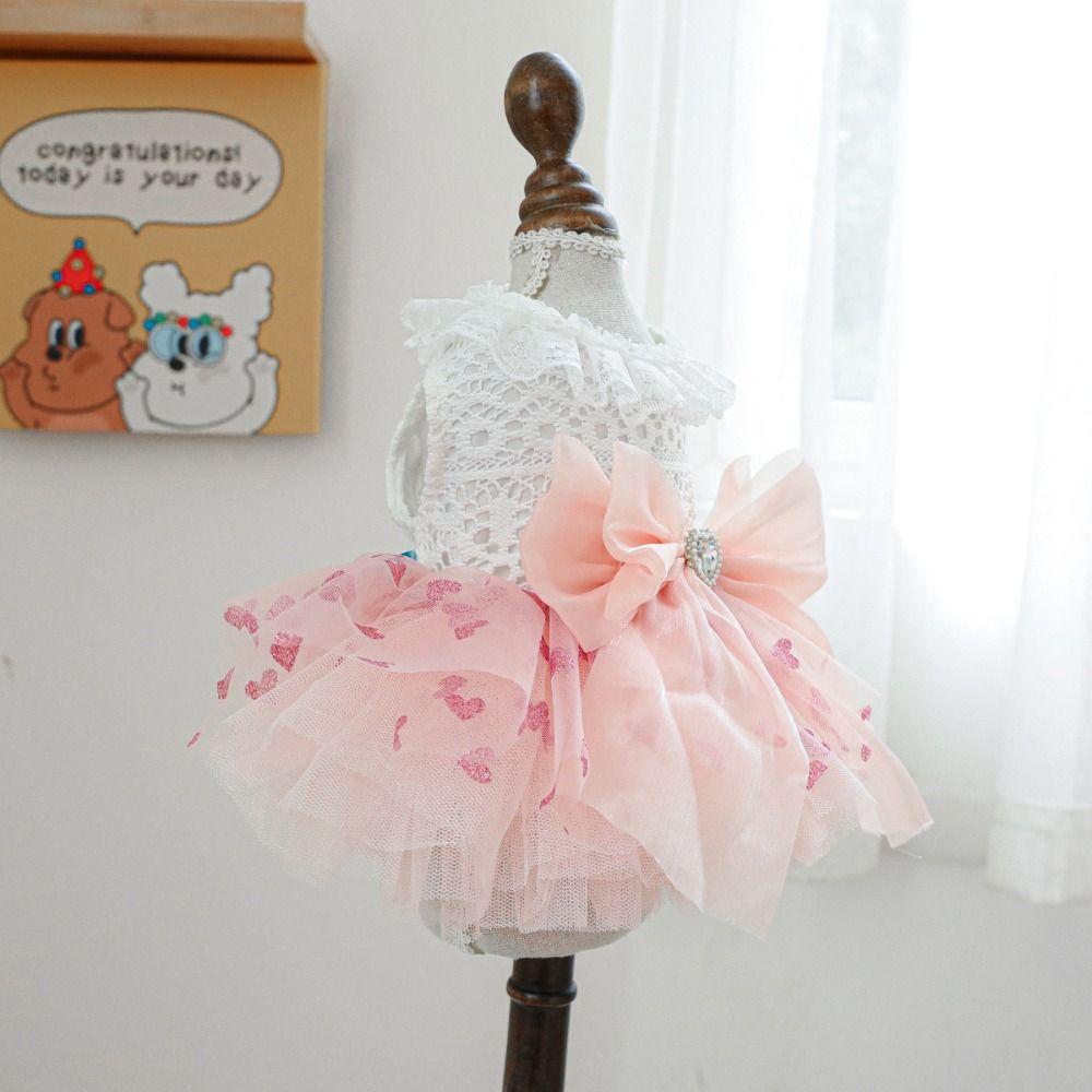 Organza Cat Dog Wedding Dress Fairy Dress Pet Skirt Sweety Puppy Skirt  For Cat Dog