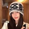 Newcomer Exclusive: Women's Plus Size Wool Knit Bucket Hat for Autumn/Winter with Face-Shielding Design.