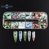 1 Box Christmas Nail Glitter Sequins Snowflake Pentagram Pattern Irregular Shape Festive Manicure Accessories