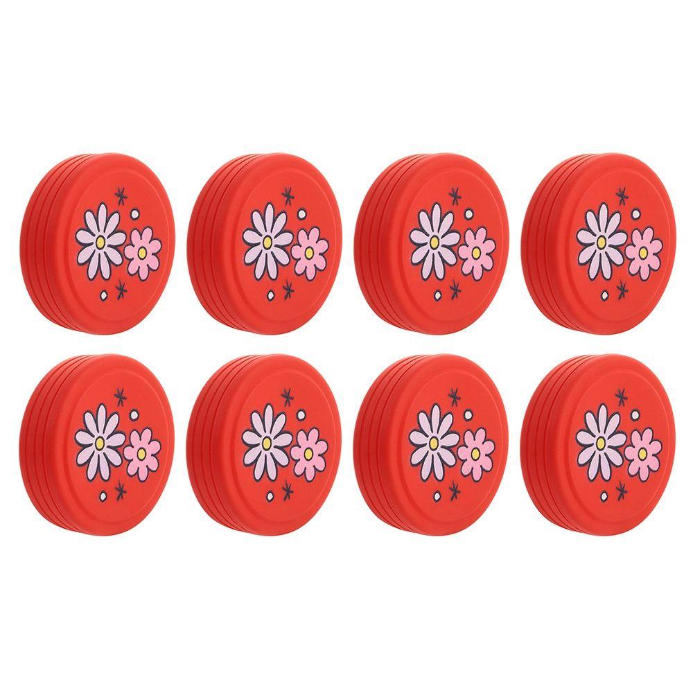 

Travel Silicone Luggage Wheels Protector Cover Anti-slip Shock Absorption Luggage Caster Shoes Reduce Noise Reduce Wheel Wear червоний