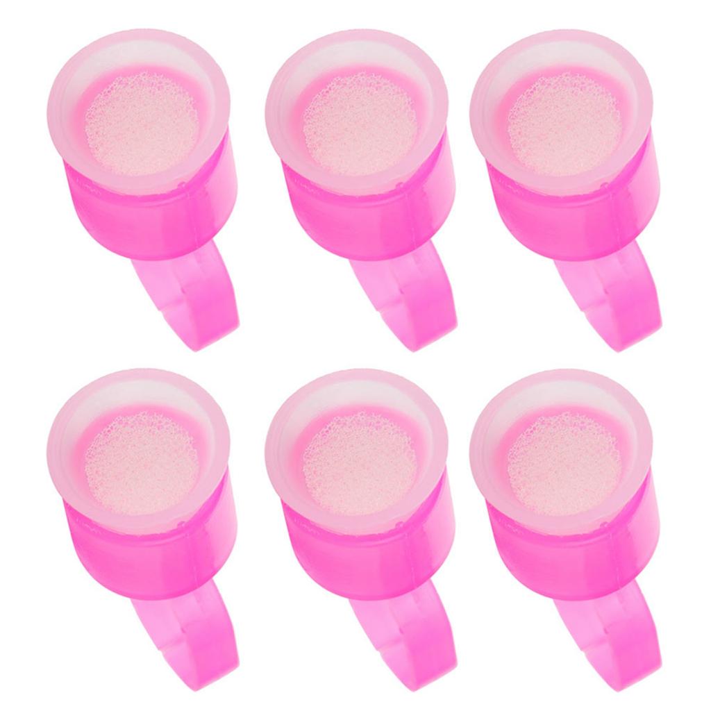 Disposable Tattoo Ink Ring Cups With Sponge Pigment Holder Permanent Makeup