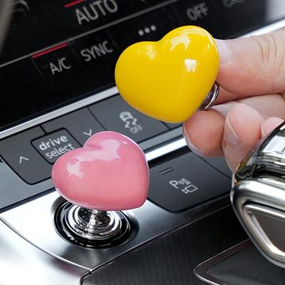1 pezzo Pomello Cambio Auto Universale a Forma di Cuore, Accessorio Interno Veicolo, Leva Cambio Decorativa per Decorazione Interni Auto