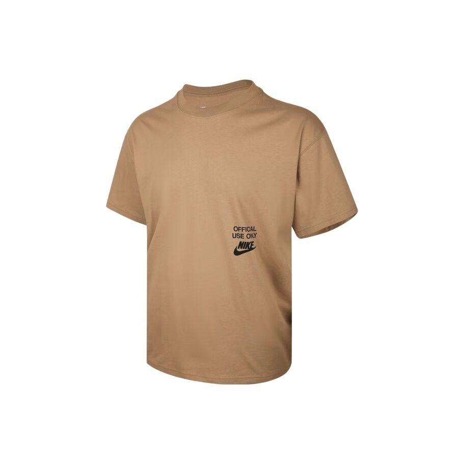 Nike Logo Letter Breathable Drop Shoulder Short Sleeve T-Shirt for Men M