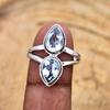 Blue Topaz Gemstone Ring, Designer Ring, Boho Ring, Statement Ring, Fashion Jewelry, Birthstone Ring, 925 Sterling Silver