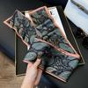 Long Silk Scarf Women's New Small Silk Scarf Printing Simulation Silk Tied Bag Streamer Explosion Sweet Little Scarf