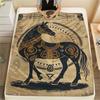1 Pezzo Coperta in Flanella con Stampa Cartone Animato, Alta Qualità Confortevole per Tutte le Stagioni, Decorazione per la Casa, Calore e Comfort, Perfetta per Regalo di Natale Compleanno