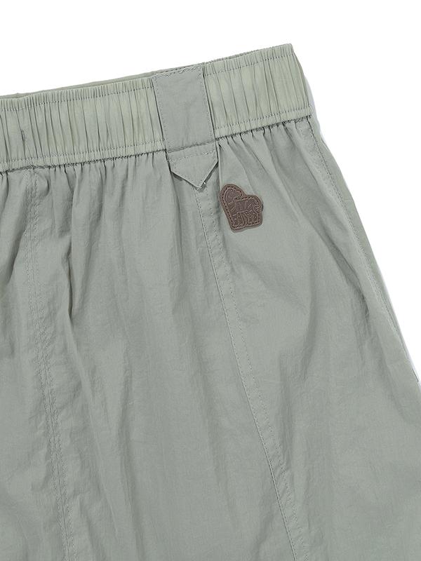 BBC EARTH W String Parachute Skirt_Olive