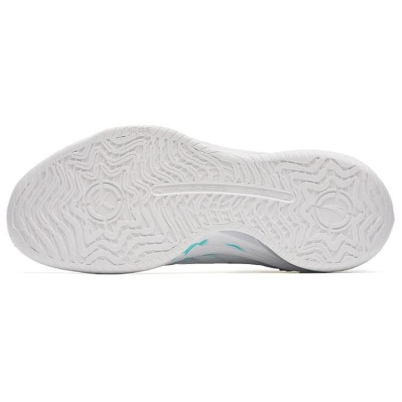 Anta KT3 KT Textile, Synthetic Leather Slip Resistant Abrasion Resistant Low top Basketball Shoes Men's White Blue Sneakers 112311605-1