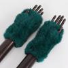 New Arrival Female Natural Rabbit Fur Gloves Knitted Warm Real Rex Rabbit Fur Mittens Women Winter Outdoor Rex Rabbit Fur Gloves