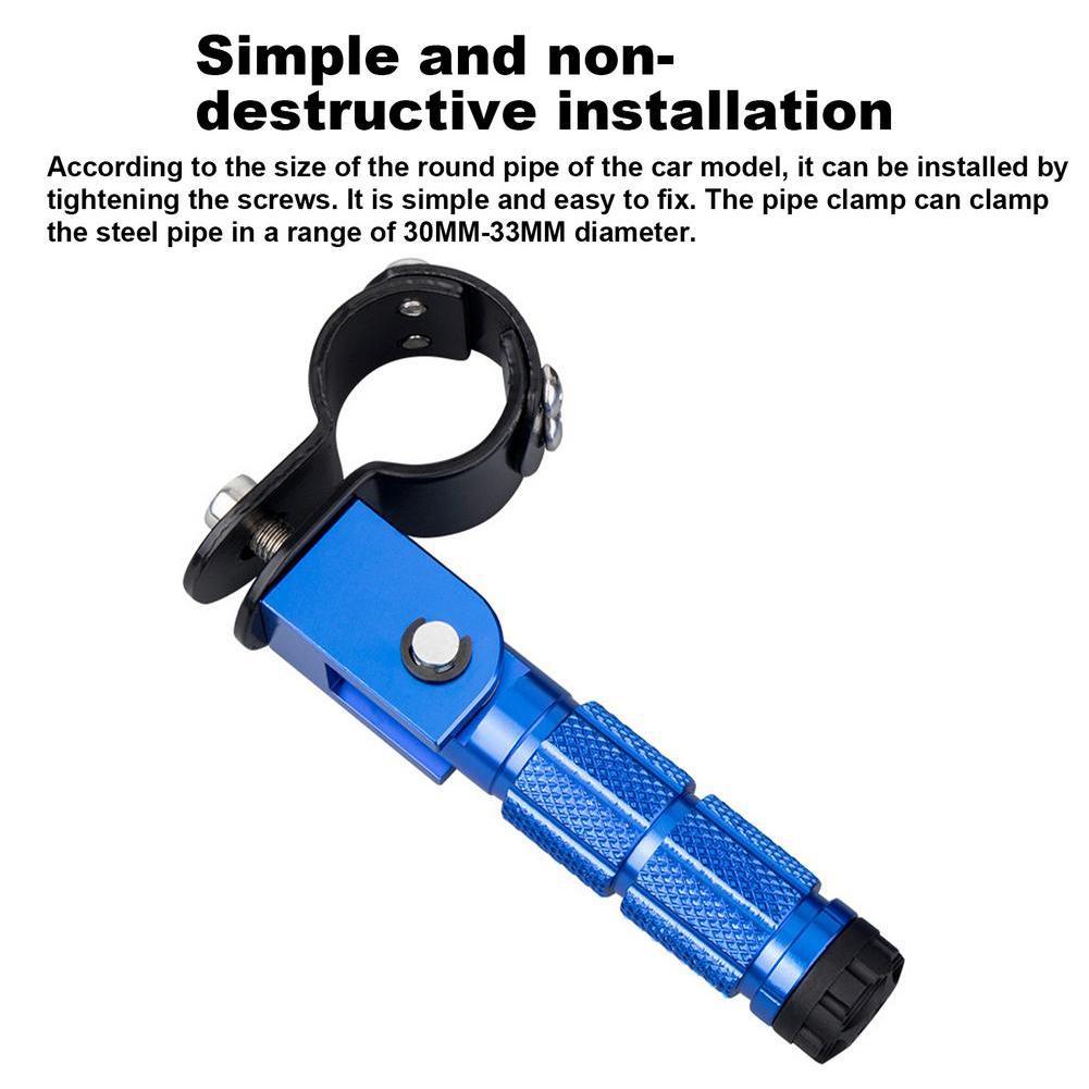 1Pair Motorcycle Foot Pegs CNC Aluminum Motor Bike Universals Folding Footrests Foot Pegs Premium Rear Foot Pedals Motorbike