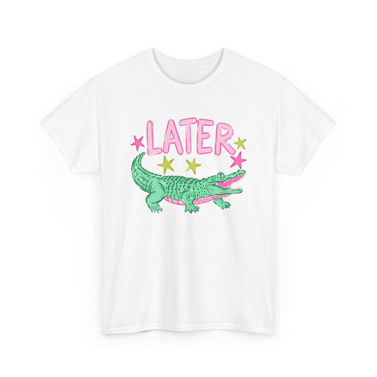 Later Gator After While Crocodile Shirt Funny Animal Graphic Tee Cute Trendy T Shirt 2XL