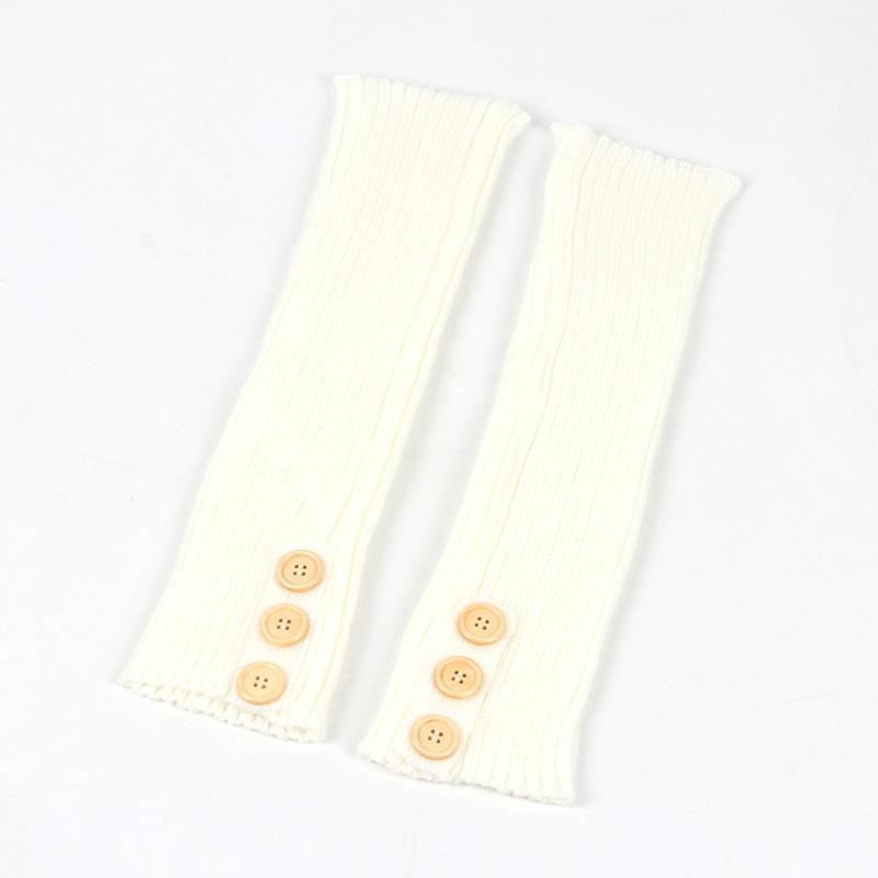 Women's Women's Buttons Leg Warmers Boots Covers Long Socks Knitted