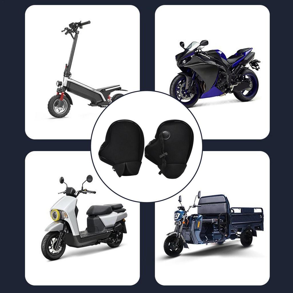 Motorcycle Handlebar Mitts Muffs Warmer Windproof Bike Handlebar Mittens For Riding Winter Cycling Racing Motorbike Outdoor