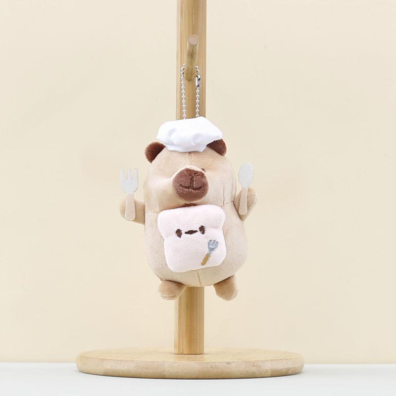 

Cartoon Dolphin Stick Simulation Plush Toy Pp Cotton Filled Decoration Keychain Bread Capybara