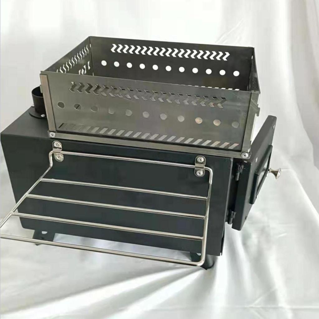 Charcoal Firebox Basket Sauna Box Tent Heater for Camping Picnic 30cmx20cmx10cm