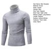 Men Autumn Winter Turtleneck Sweater Top Solid Color Long Sleeve High Neck Basic Sweater Top Winter Clothing