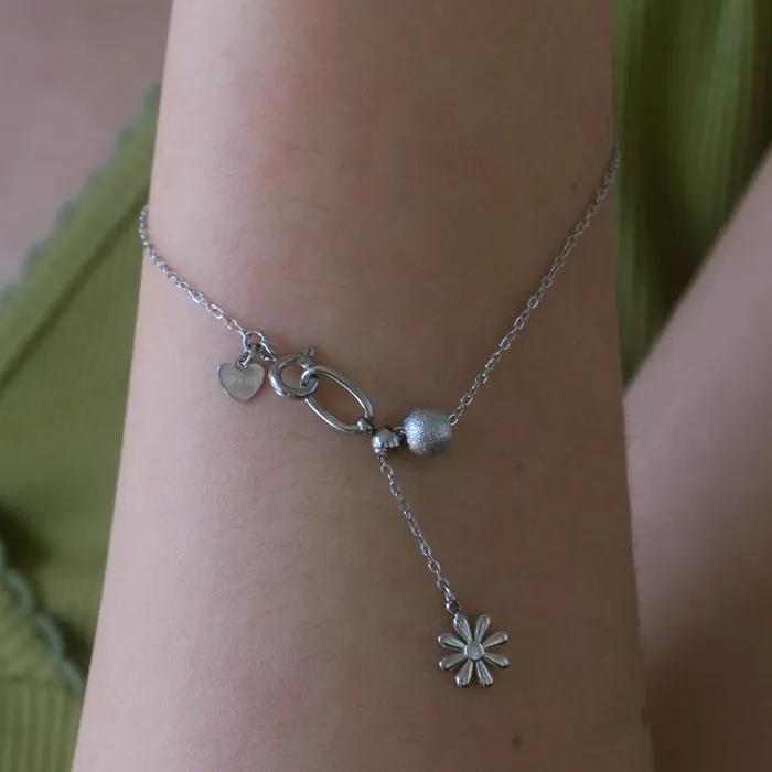 Daisy Drop Chain Bracelet_PM26B005SS