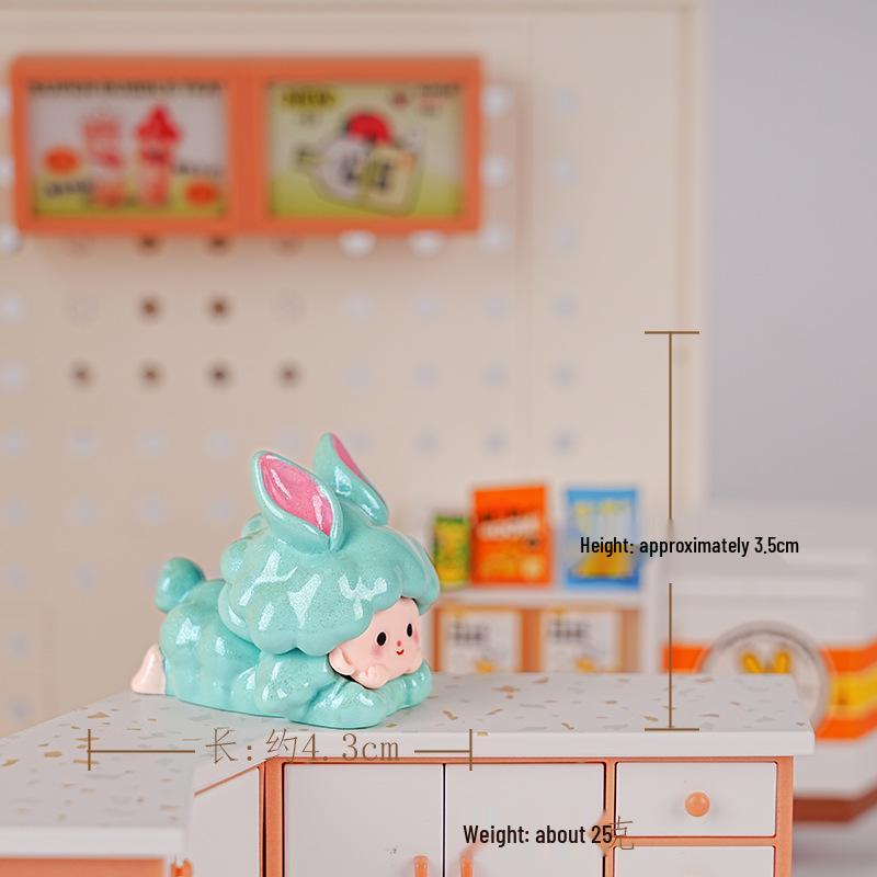 Harz Niedliche Getreidefigur: Trendiges Kulturspielzeug Blind Box, Liebenswertes Kreatives Geschenk für Desktop-Dekoration