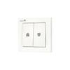 Interrupteur - Schellenberg - 23005 - 2 Boutons - Blanc - Electrique Filaire