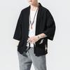 Tsuruembroidery Kimono Harajuku Japanese Style Plus Size Men's Samurai Costume Yukata Asian Clothing Cardigan Jacket
