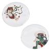Morikuru Glass Chopstick Set of Japanese Fujin and Raijin God and Thunder Chopstick Chopstick Rest (Morikuru) Japanese-made Rest, 4cm, 2, Style, (Wind