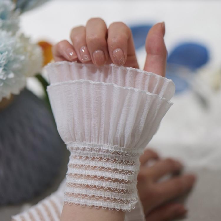 Women Flared Organ False Sleeves Detachable False Cuffs Wrist False Sleeves