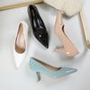 Fashion Women Patent Leather High Heels Spring and Autumn Fashion Pointed Toe Thin Heel Work Shoes for Women Banquet Wedding High Heels