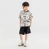 Boys Ink Wash Hanfu Cardigan & Pants Set