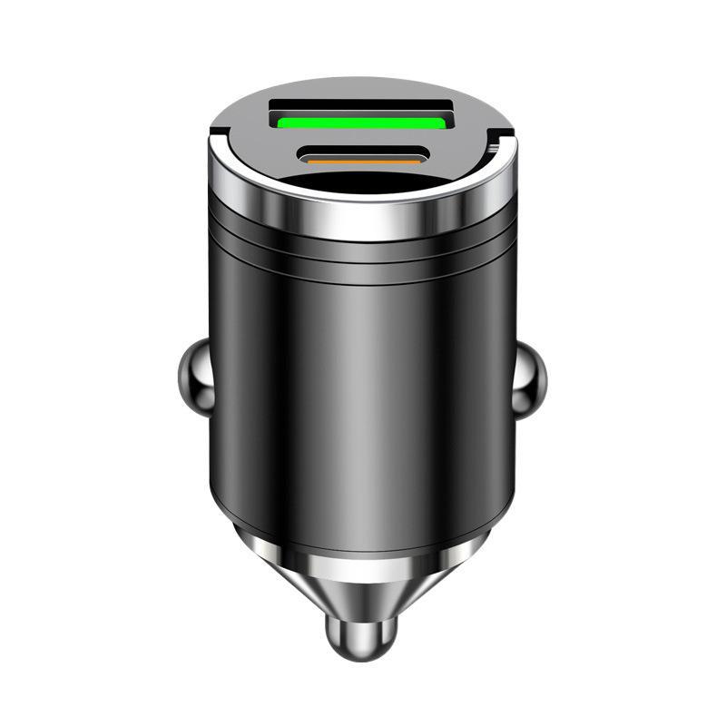 Unsichtbares 66-W-Autoladegerät mit PD30-W-Metall-Zugring für superschnelles Laden und 100-W-Blitzladen