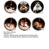 Yousheng 1/6Pcs Simulated Animal Sticker Waterproof PVC Self-Adhesive Dog Cat Rabbit Home Appliances Oven Refrigerator Washing Machine Decorative