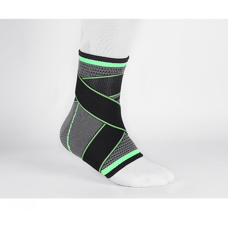 Ankle Support Brace Running Basketball Training Anti-Sprain Compression Wrap Breathable Spandex Sleeve Adults