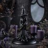 Resin Witch Decoration Statue, Gothic Halloween Figurine, Dark Night Collectible Fantasy Ornament for Desktop, Bookshelf, Home, Office Decor Art