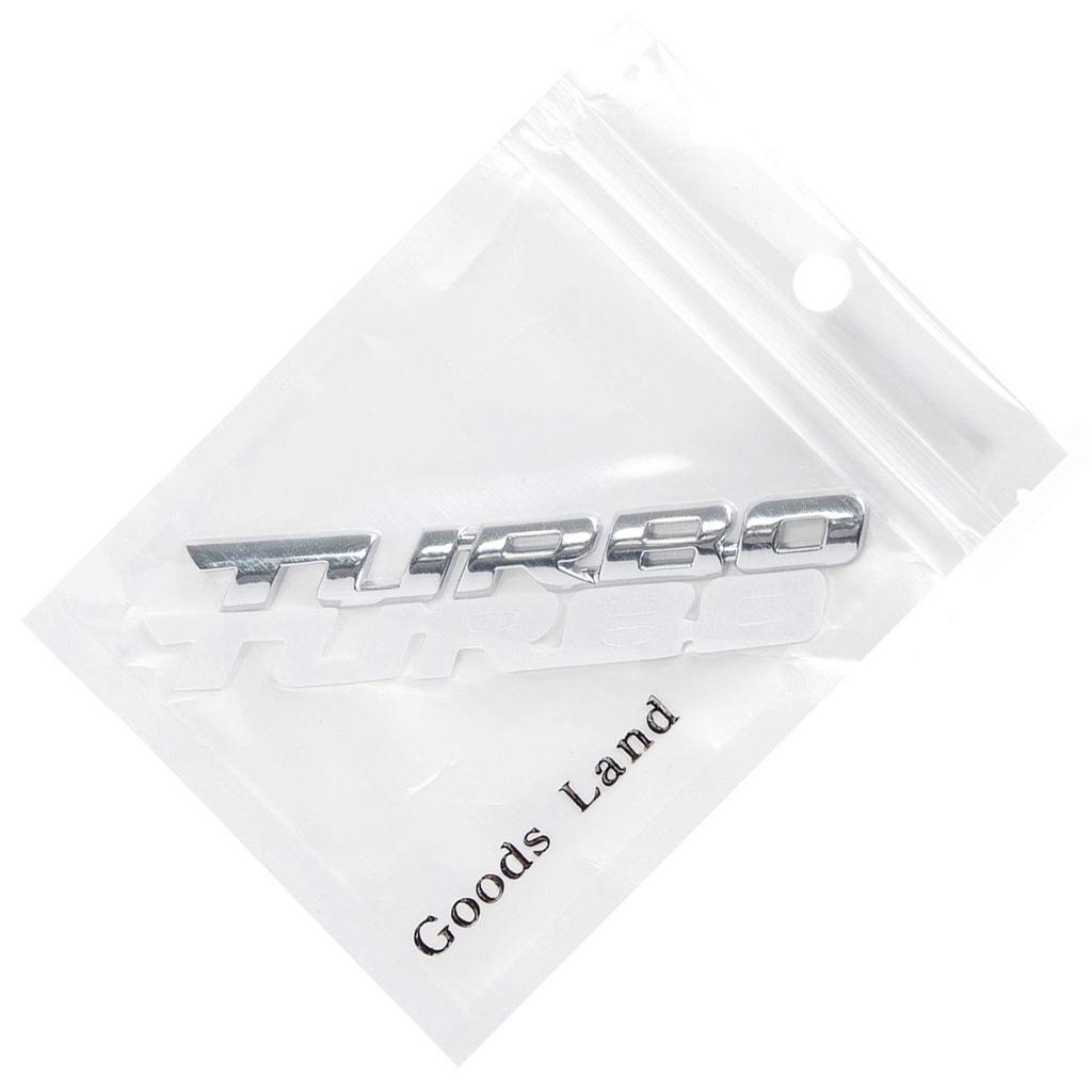 CarOver [3D Metal] Universal TURBO Sticker Turbo Car Car 3D Cool Letters English Logo