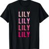 Rolig Lily förnamn retro vintage distressed T-shirt