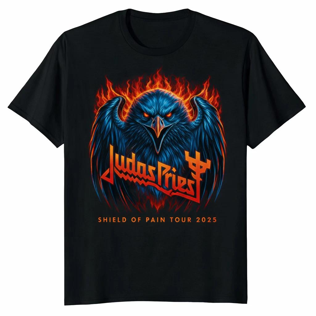 Heavy Metal T-Shirt Black Vintage Band Style Graphic Unisex Double-Sided Print XXXXL
