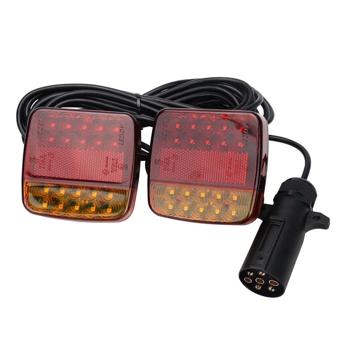 

12/24V LED Truck Trailer Rear Taillight Signal Warning Brake Lamp Turn Signal Lamp License Plate Light Tail Light 5V 2.4GHZ