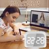 Kids Alarm Clock with Bluetooth Speaker Toddlers Digital Clock with Dimmable Night Light Rechargeable Kids Bluetooth Digital