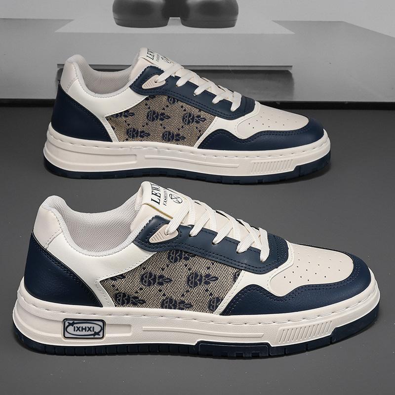 

Мужская обувь, кроссовки, мужская теннисная роскошная обувь, мужская повседневная обувь, мужская обувь, модная обувь из искусственной кожи, четыре сезона, обувь для скейтбординга для мужчин 40 синий