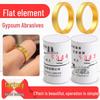 Goldene Partnerringe mit eingravierten Sternen: Mattes Finish, Antike Handwerkskunst, DIY Schmuckform.