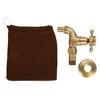 Waschmaschinenhahn G1/2, Vintage Massiv Messing Einhebelmischer für Waschmaschine Wandmontage Wasserhahn