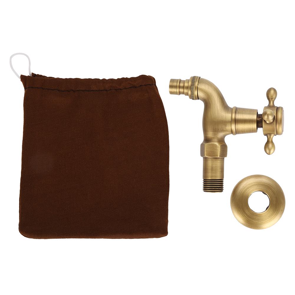 Waschmaschinenhahn G1/2, Vintage Massiv Messing Einhebelmischer für Waschmaschine Wandmontage Wasserhahn