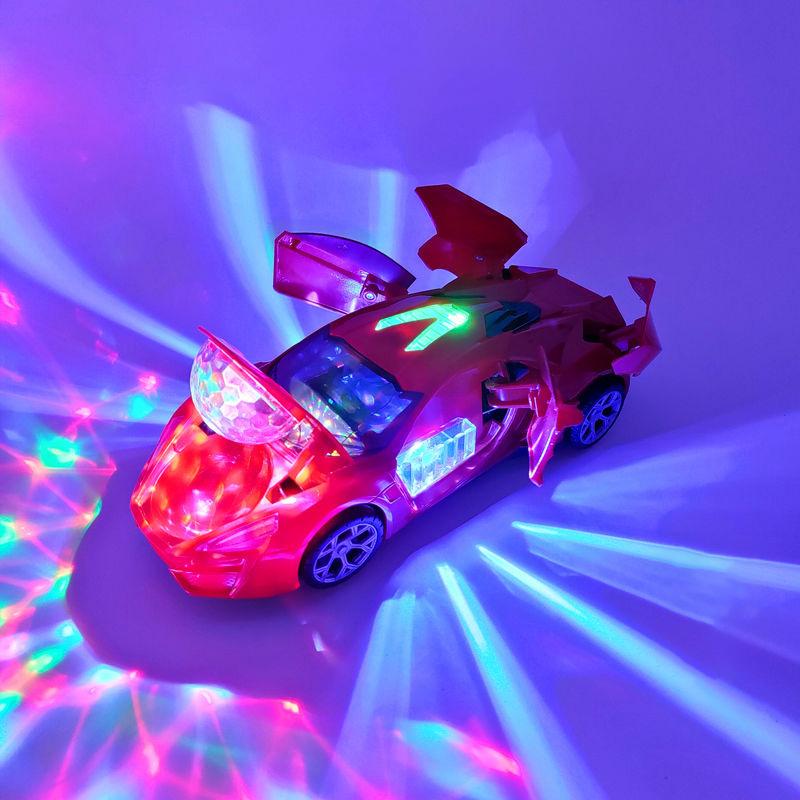 Elektrisches tanzendes Deformations-rotierendes Universal-Polizeiauto-Spielzeugauto-Jungenspielzeug-Kind ...Mädchenauto-Weihnachtsgeburtstagsgeschenk