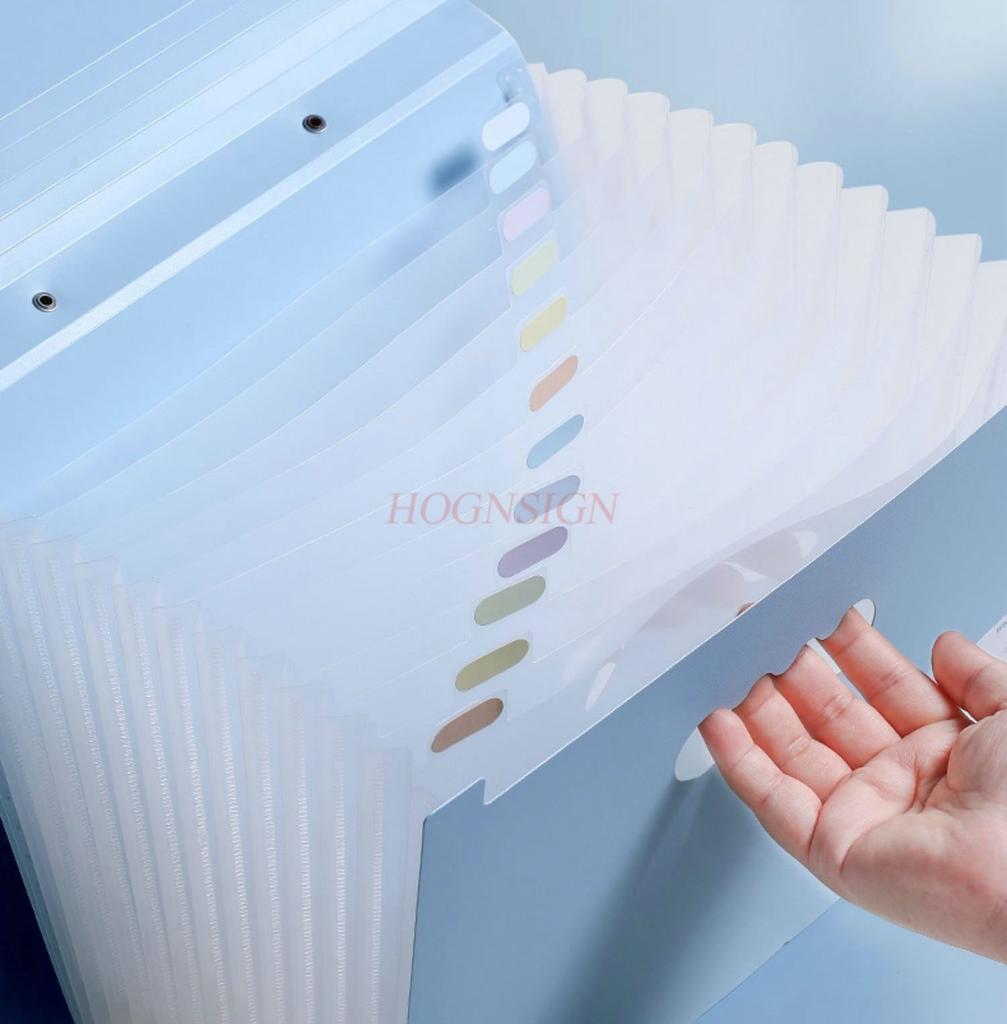 A4 Organ Bag Folder Student Specific Large Capacity Middle and High School Students Handheld Multi Layer Exam Paper Clip Data