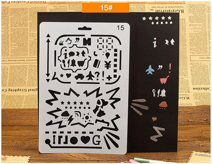 Narzędzia do dekoracji albumu DIY: Motyw Koronka Linijka, Puste Szablony PET i Akcesoria do Malowania