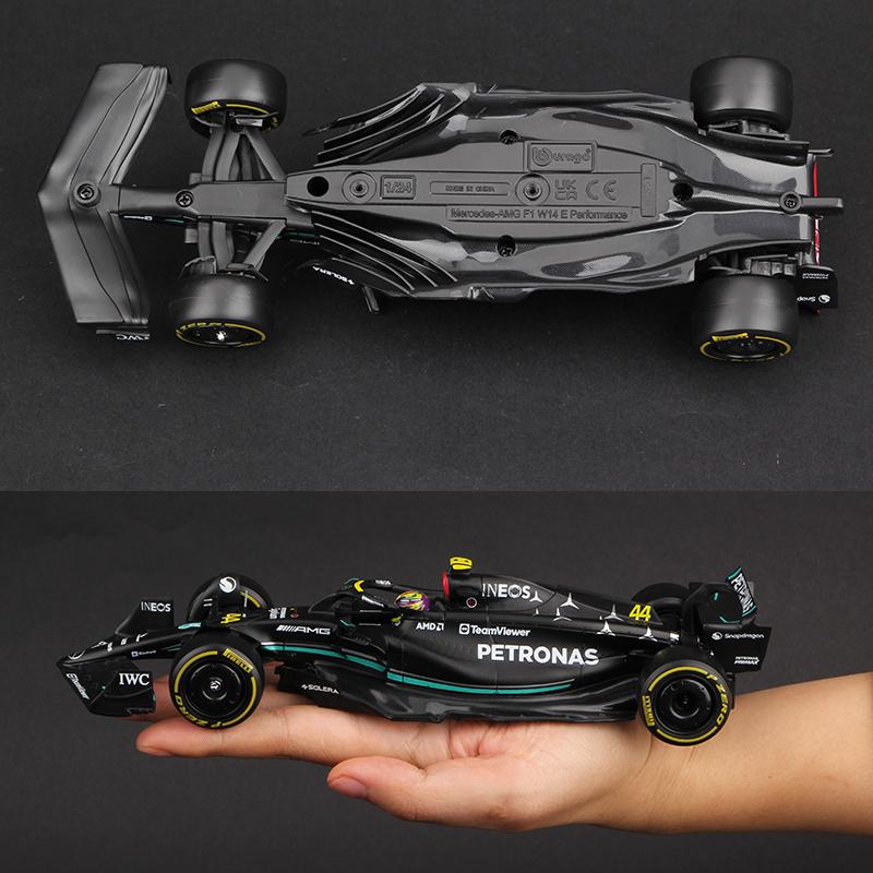 Burago 1:24 Mercedes-Amg F1 W14 E Performance Leichtmetall Auto Modell Formel Rennsport Diecast Spielzeug W15 Rb20 Sf24 Rb19 Sf23 Mcl38